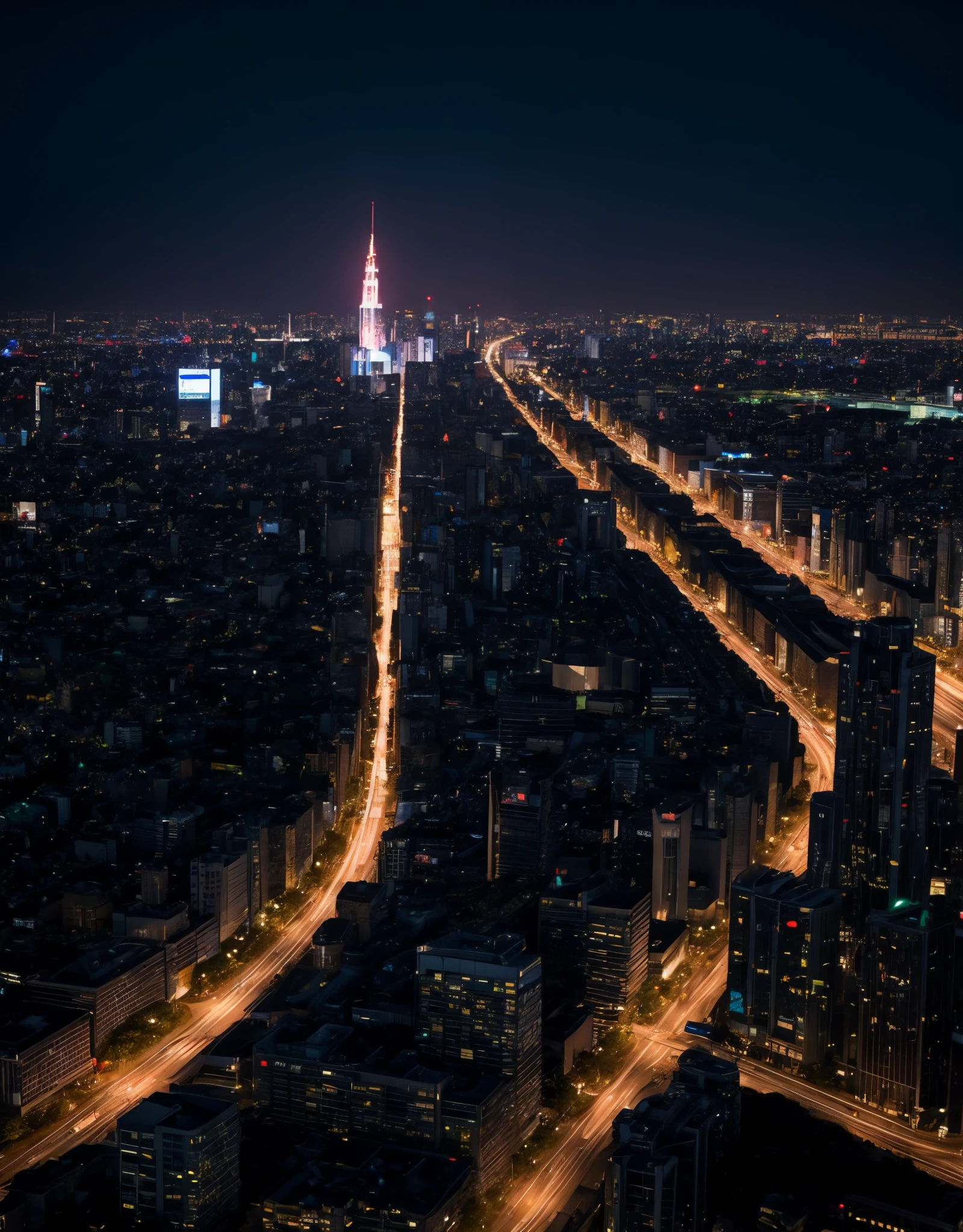 TOKYOcty、nighttime scene