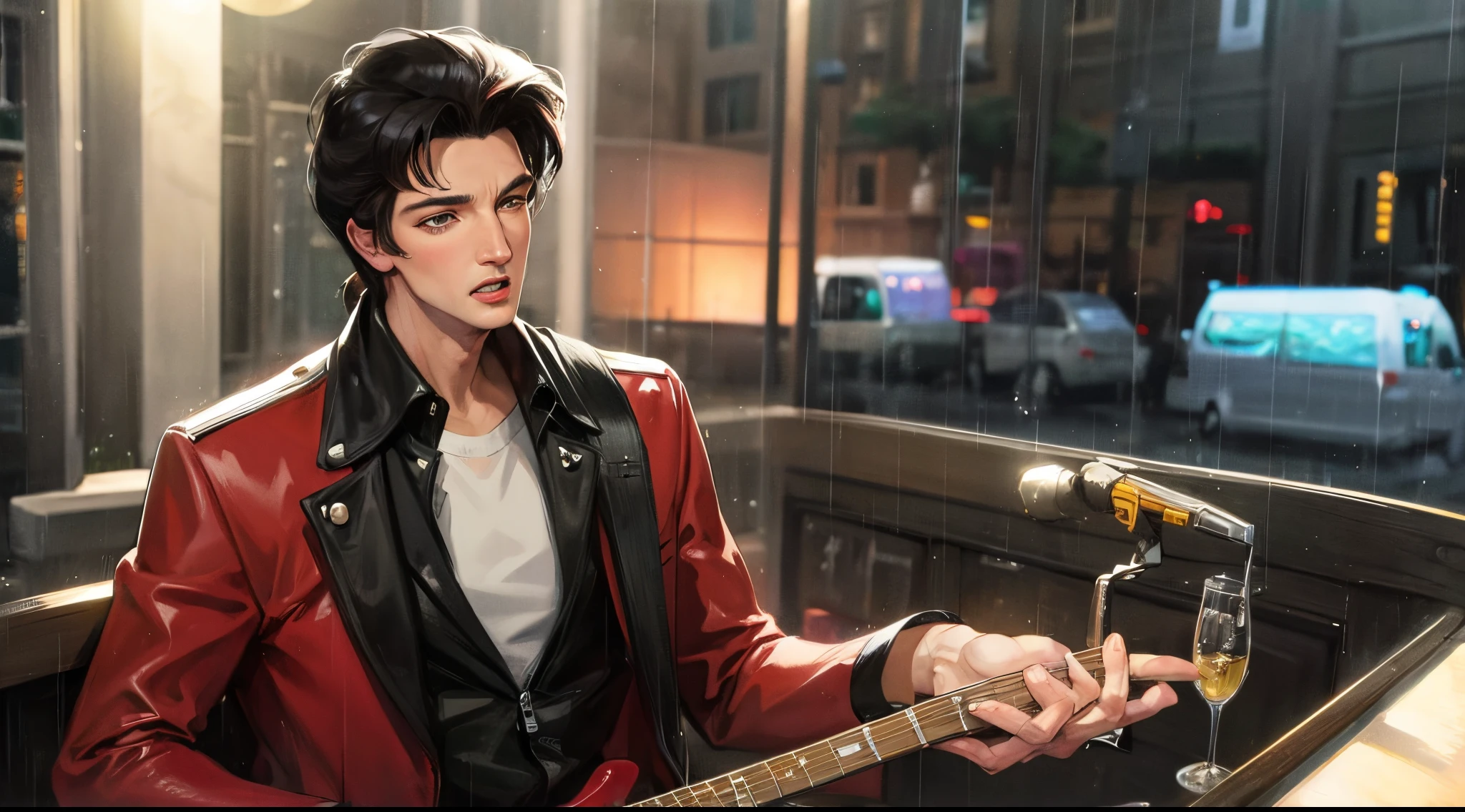 elvis presley in the rain