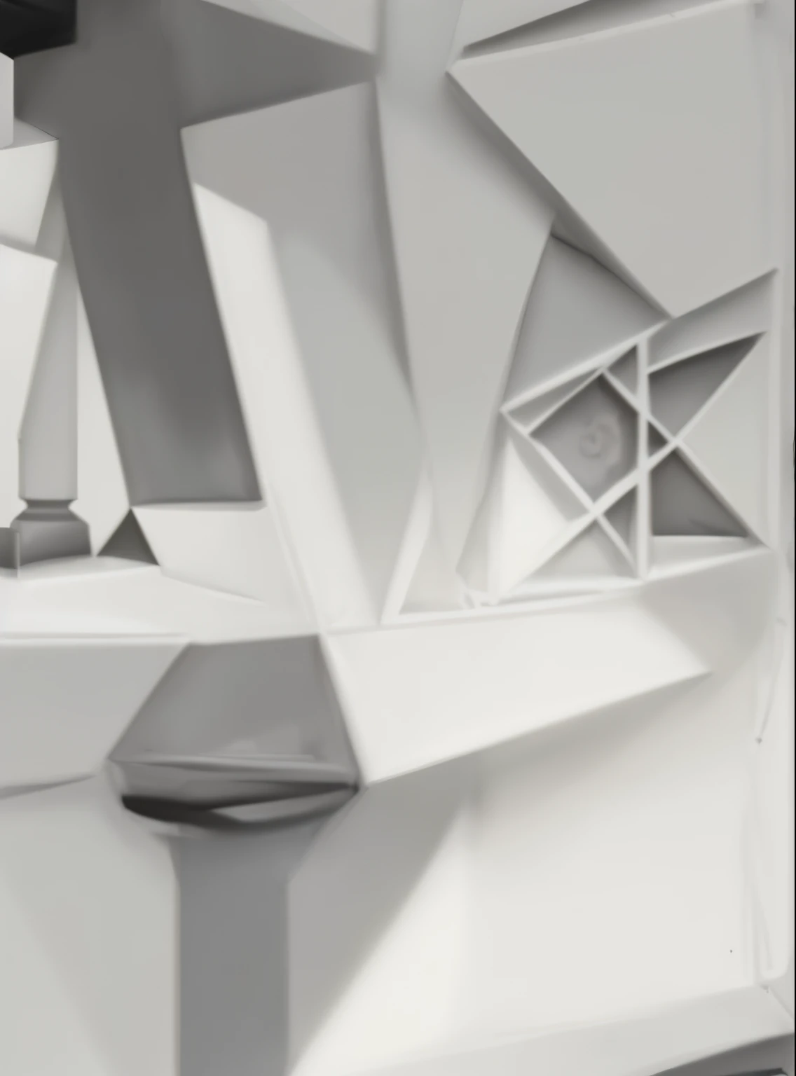 Black and white depiction of details, architectural art structure, complex light and shadow