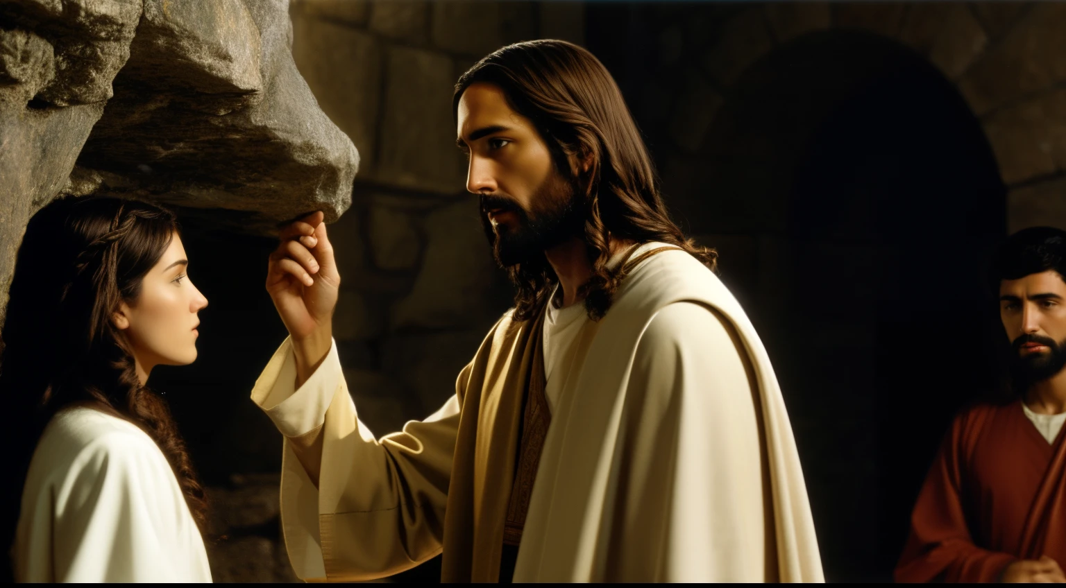 Jesus says let him who is without sin cast the first stone