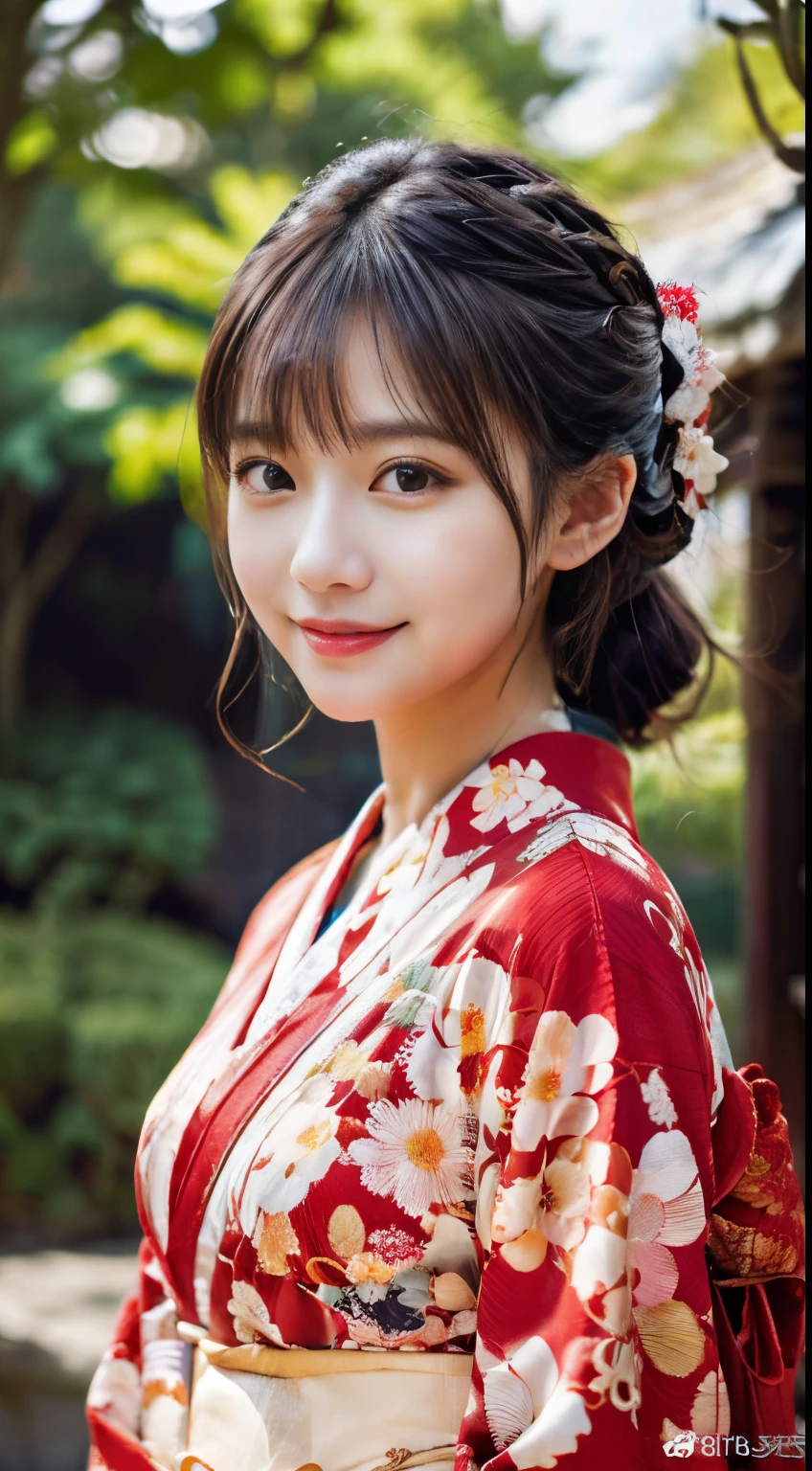 (Red kimono:1.2)、(Kyo-Yuzen:1.2)、(Japanese style floral pattern:1.0)、(Furisode:1.2)、(Japanese traditional classic pattern:1.2)、(top grade)、1人の女性、sixteen years old、full body Esbian、A dark-haired、(reallistic:1.7)、((Top image quality))、absurderes、(超A high resolution)、(Photorealsitic:1.6)、Photorealsitic、octane renderings、(hyper realisitic:1.2)、(photorealiscic face:1.2)、(8K)、(4K)、(​masterpiece)、(realistic skin textures)、(illustratio、Cinematographic lighting、wall-paper)、(beautidful eyes:1.2)、((((face perfect))))、(Cute face like an idol:1.2)、(is standing)、red-lips、outside of house、(1 moon)、(initial)、Detailed cute face、Realistic Beauty、A smile、