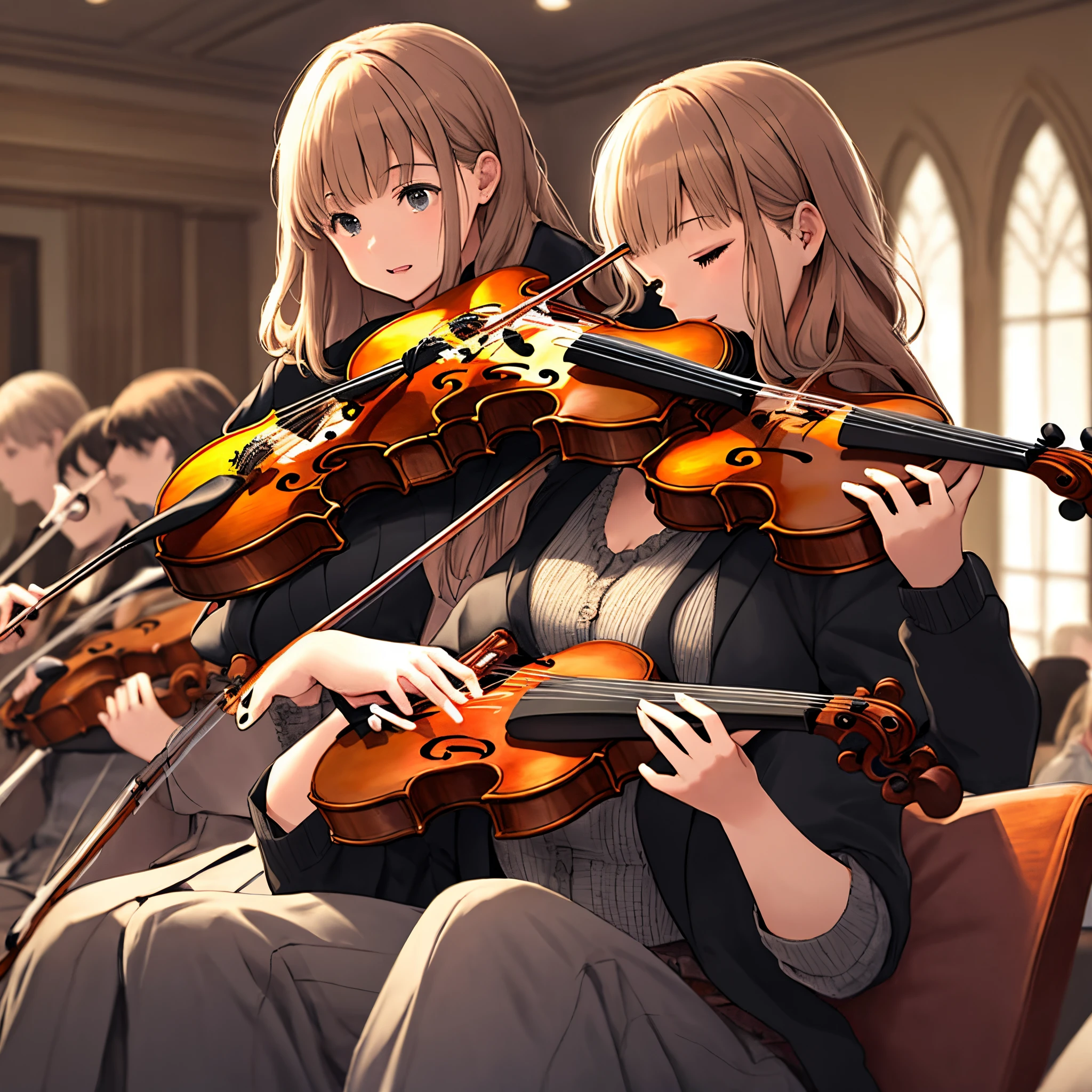 Me playing the violin