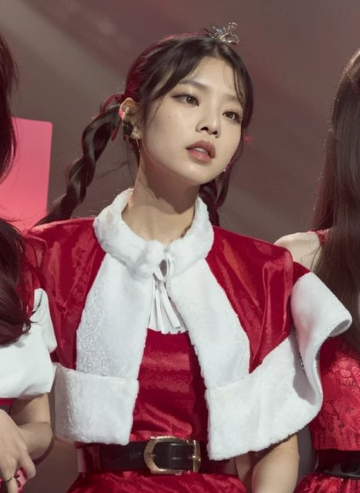 three girls in red dresses stand together in front of a red background, Blackpink Jennie, tzuyu de dos veces, Bae Suzy, Iu, Shikamimi, Imagen filtrada, Jossi de Blackpink, Gongbi, Parque Roseanne de Blackpink, Resinas, # Oc, #Oc, Jaeyeon Nam, terciopelo rojo, Lalisa Manobal, Kiyoko Suzuki