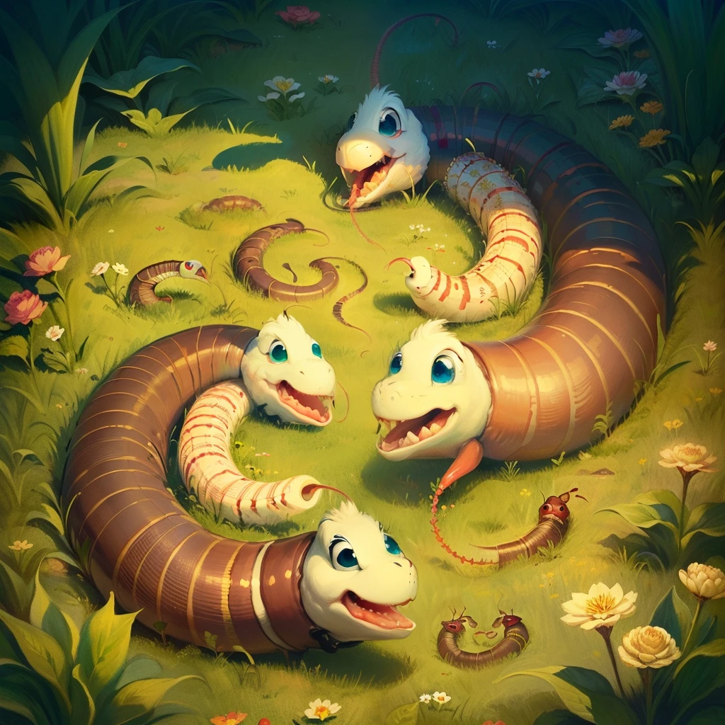 Earthworms in love