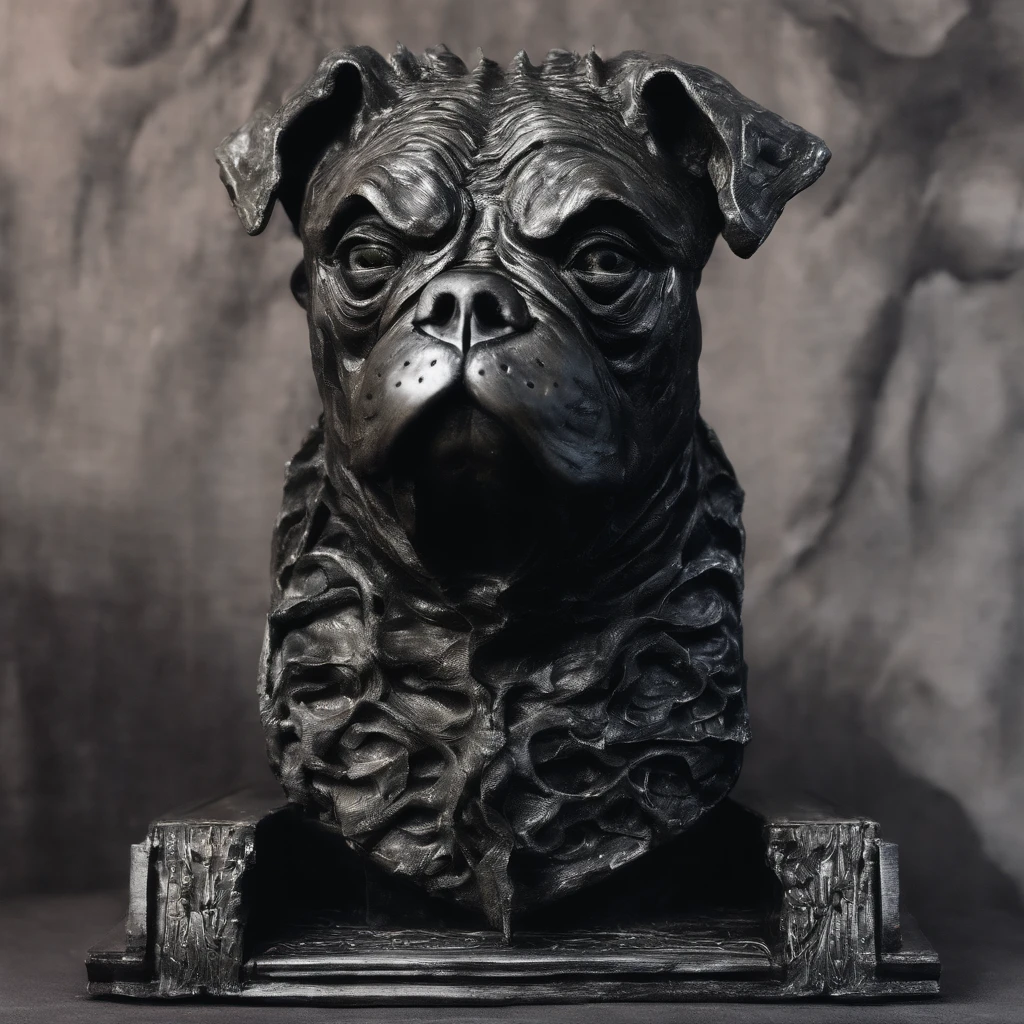 As an aspiring sculptor, I toiled in my workshop hoping to create a magnum opus. For inspiration, I studied the intricate tapestries depicting mythical adventures. One image of a pig-nosed creature in a tiny canoe particularly intrigued me. Taking chisel in hand, I began sculpting a bust of this curious beast with flattened snout, wrinkled brow, and floppy ears. The pug-like figure slowly emerged from the marble before me. When the sculpture was complete in every fine detail, I felt a strange affinity with this creature I had envisioned from nothing but thread. As moonlight glinted off his obsidian form, I fancied his stony eyes blinked with hints of life within. My pug dug his way from imaginary quests in a woven land to three-dimensional reality in my hands.