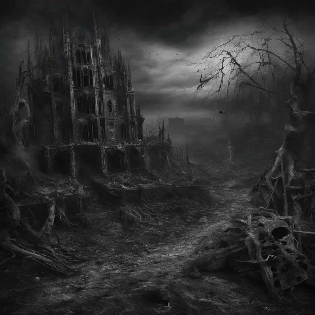 Create a beautiful landscape and then destroy it with every plague and apocalypse from the Bible