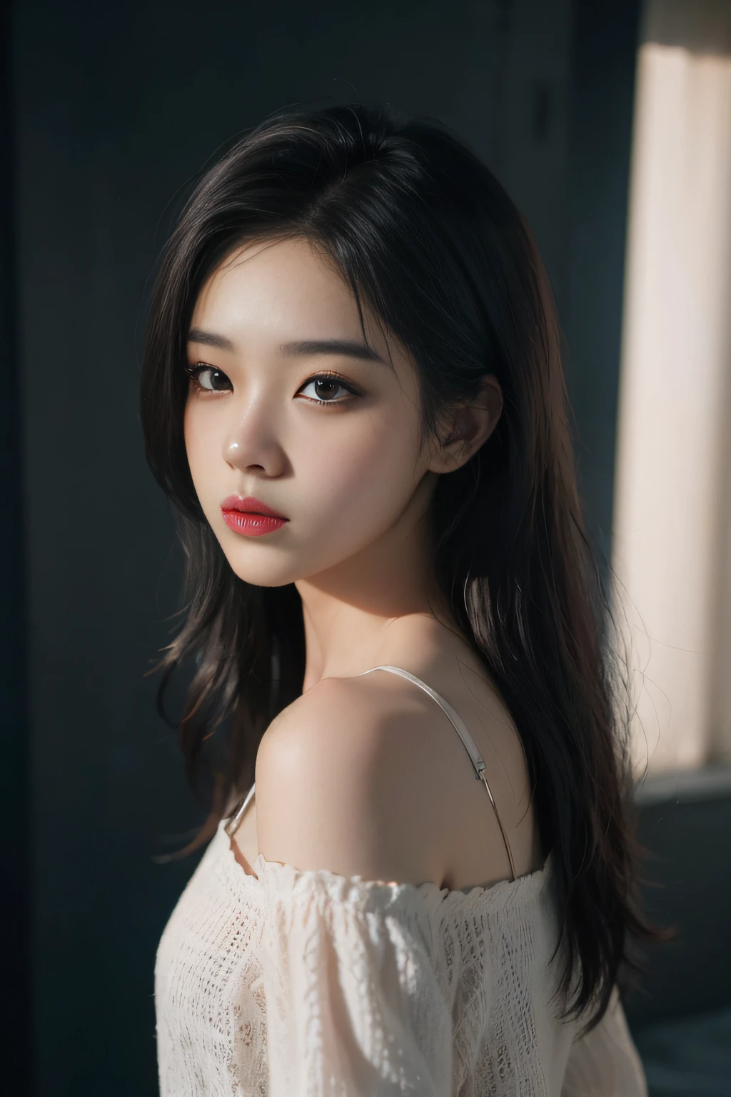 araf asian woman，cabelos preto e longos，White top, gorgeous young korean woman, beautiful young korean woman, beautiful Korean women, Korean girls, Popular Korean makeup, jinyoung shin, Soft portrait shooting 8K, Popular Korean makeup, Young and cute Korean face, Cute and delicate face, Urzans, Beautiful girl model, Girls&#39; avatar is cute and exquisite