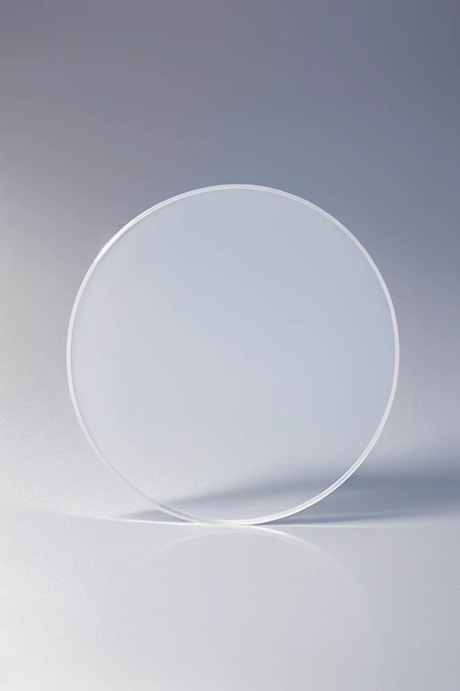 Transparent round acrylic plate,6mm thick,Smooth edges,The background is all white