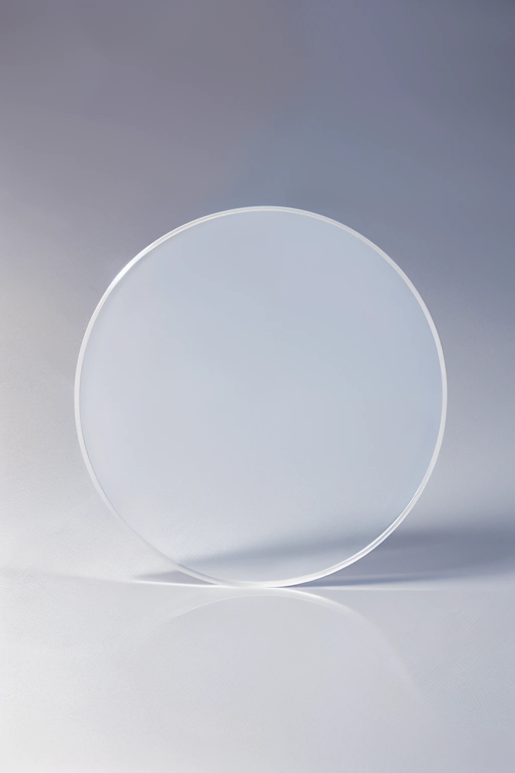 Transparent round acrylic plate,6mm thick,Smooth edges,The background is all white