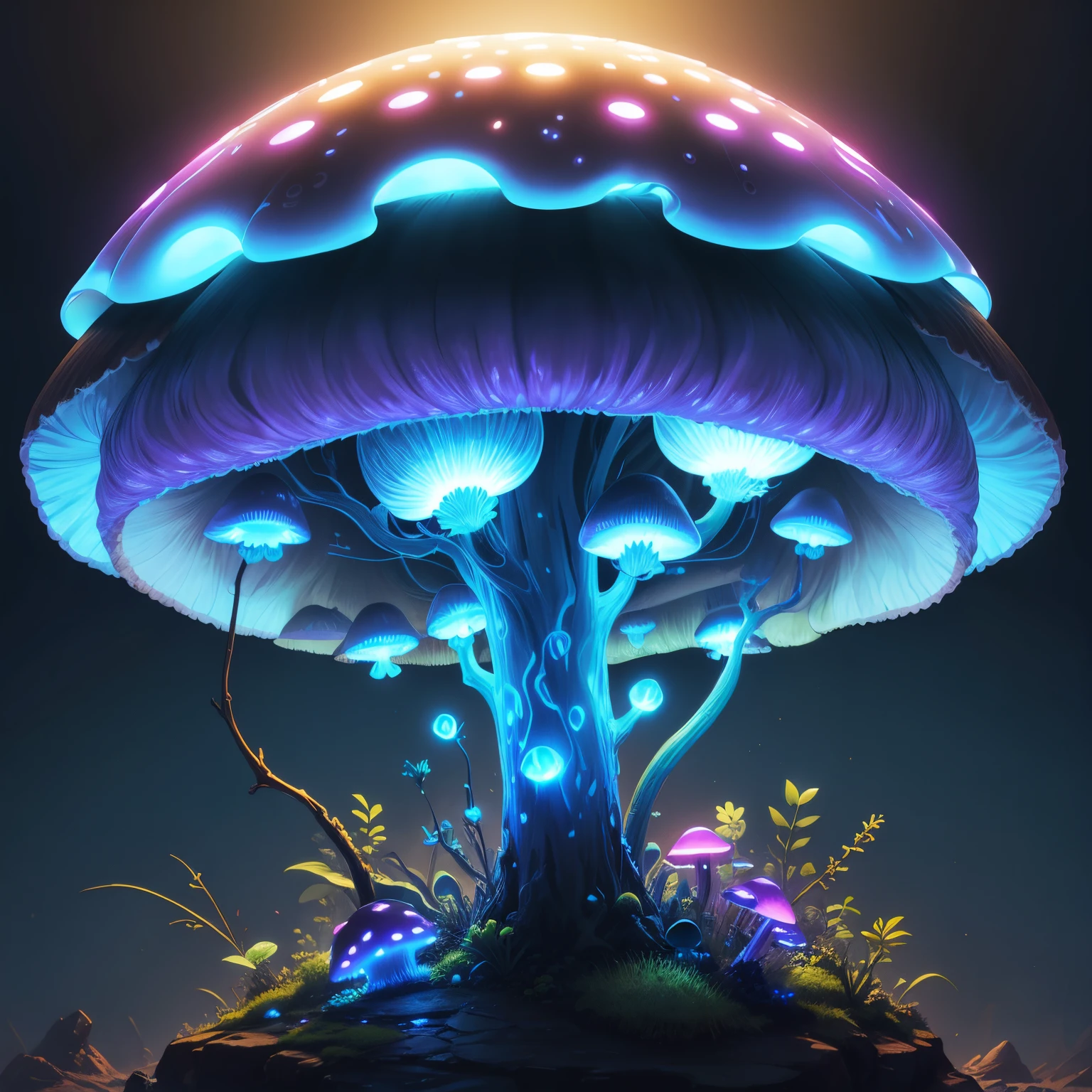 Bioluminescent Mushroom --auto