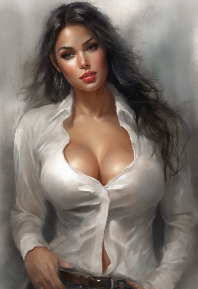 (8k, RAW photos, top quality, masterpiece: 1.2), (realistic, photorealistic: 1.37), 1 girl, Japan people, 25 years old, female, night, cityscape, street, wet road, natural light, (front view), dark brown hair, detailed face, more lips, detailed eyes, more skin, double eyelids, (huge breasts: 1.5), (nipple process: 1.3), (large areola), pubic hair, dark pubic hair, ( see-through shirt, wet shirt, open shirt), no bra, (panties), (clothes see-through), clothes transparent, high heels, (the shape of the pubic area is clearly visible), perfect body, ((wet body : 1.5)), shiny skin, sitting, (crotch open)), sexy pose, sexy look, eye contact with camera