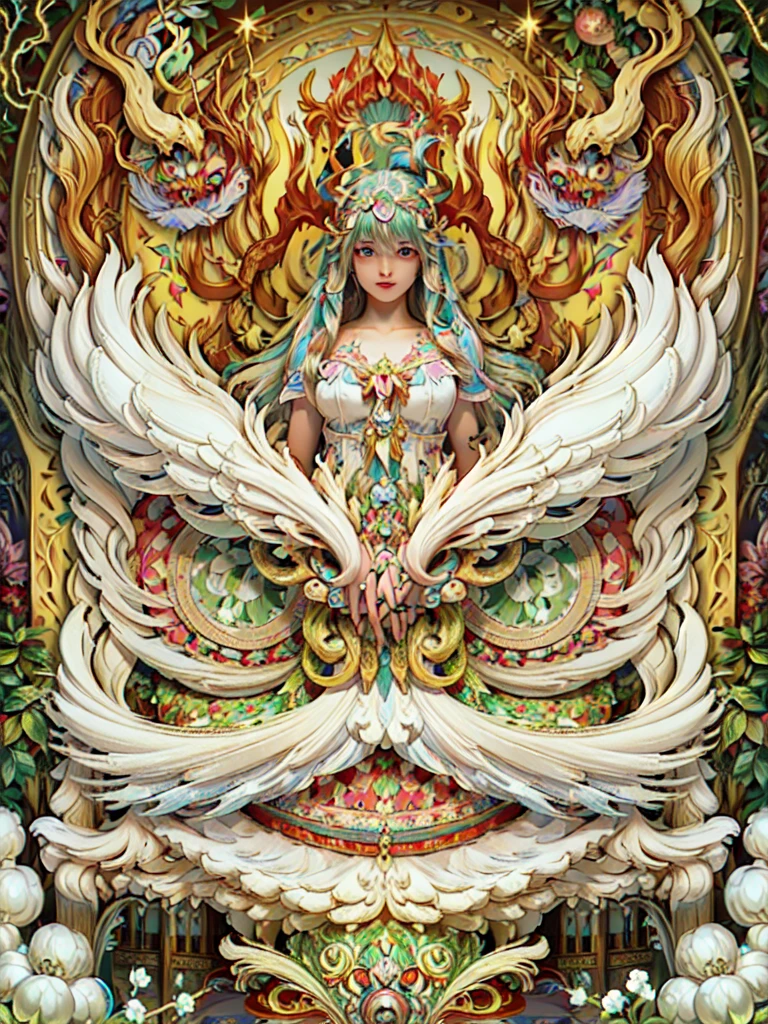 Colorful digital illustration, a gorgeous, mythical creature, Highly detailed official artwork, ultra detailed Digital art, ultra detailed Digital art, Super detailed color art, high detailed digital art, Detailed digital artwork, Very detailed digital art, super detailed color art, psychological artwork, Highly detailed digital artwork, 4k highly detailed digital art, Psychedelic art style, Detailed digital art