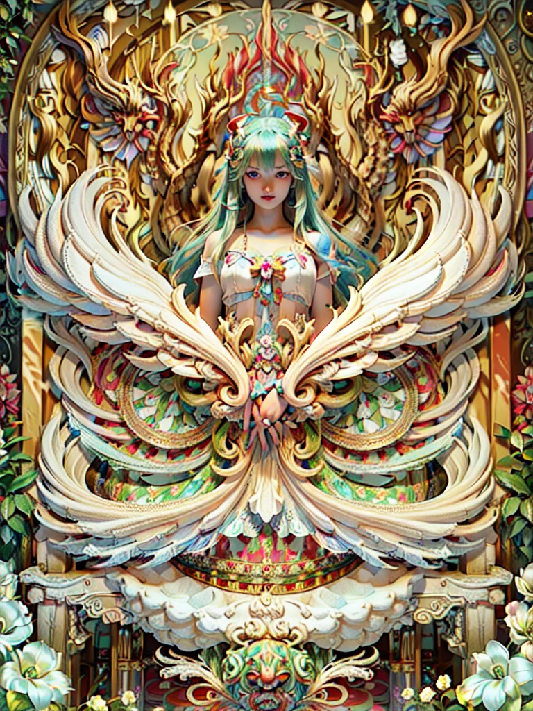Colorful digital illustrations, A gorgeous one, mythical creature, Very detailed official artwork, ultra detailed Digital art, ultra detailed Digital art, super detailed color art, High detail digital art, Detailed digital artwork, Very detailed digital art, super detailed color art, psychological artwork, Highly detailed digital artwork, 4k highly detailed digital art, Psychedelic art style, Detailed digital art