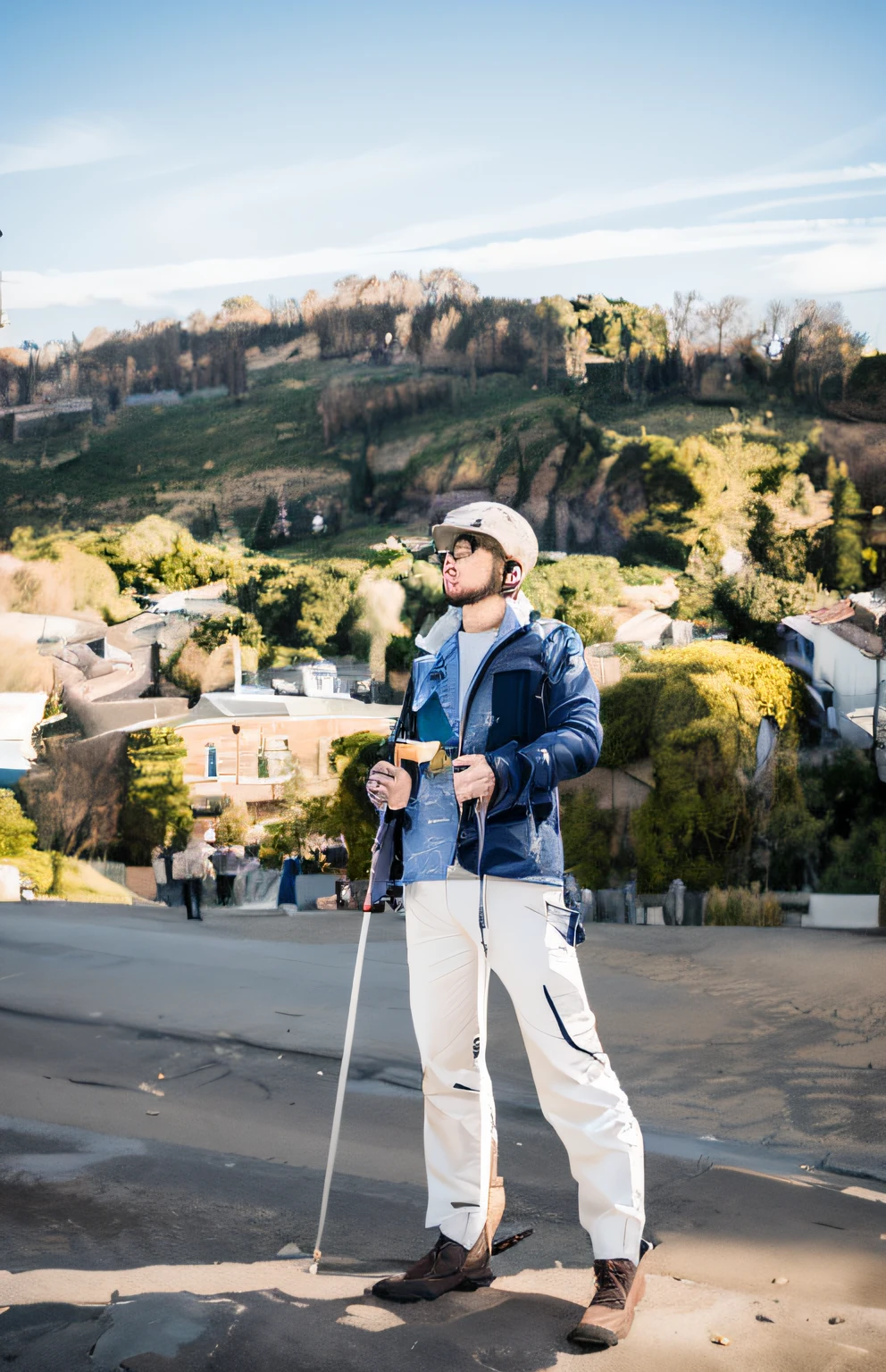 Handsome，blue-sky，Tall boy