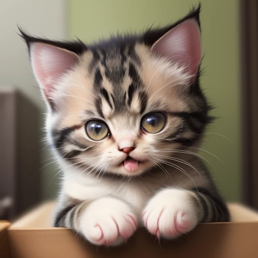 Angry kitten