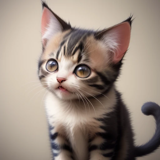 Angry kitten