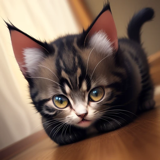 Angry kitten