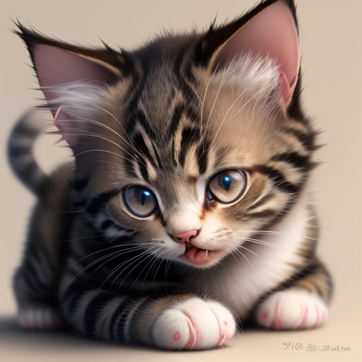 Angry kitten