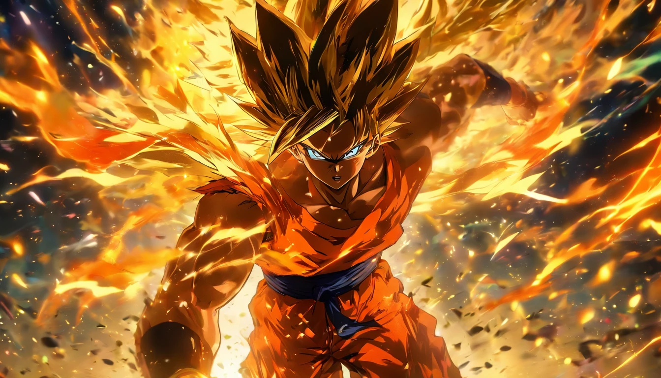 In a climactic moment, Alex overcomes both external and internal challenges, the scene bathed in a warm, triumphant light as he emerges victorious —ar16:9 —style raw —s 1000 —