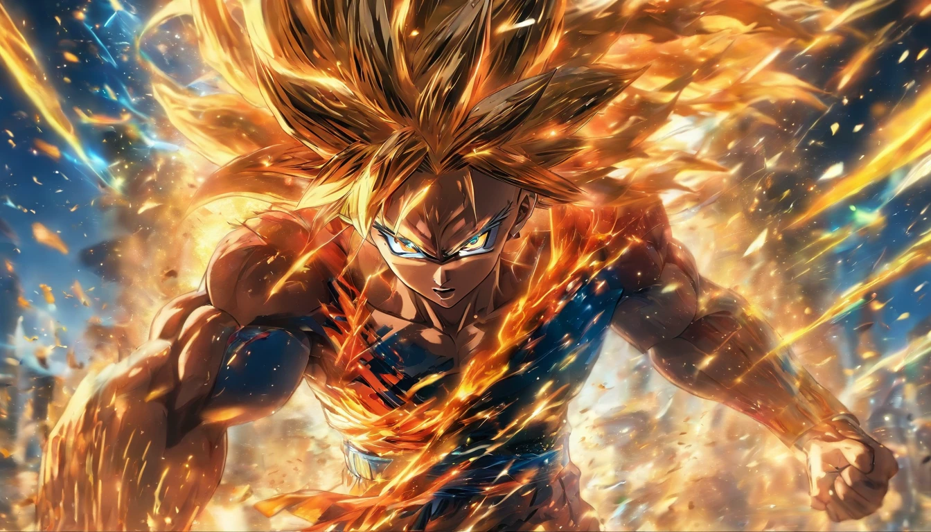 In a climactic moment, Alex overcomes both external and internal challenges, the scene bathed in a warm, triumphant light as he emerges victorious —ar16:9 —style raw —s 1000 —
