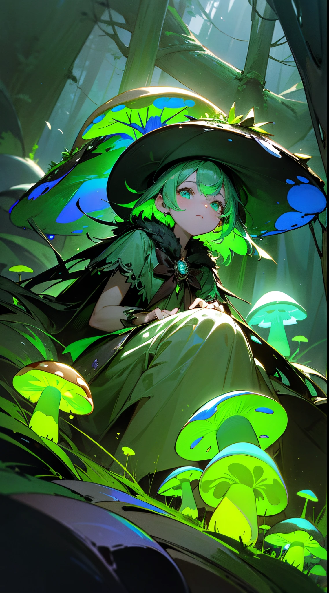 anime girl sitting in a field of flowers with a hat on, guweiz on pixiv artstation, guweiz, guweiz on artstation pixiv, artwork in the style of guweiz, trending on artstation pixiv, anime style 4 k, detailed digital anime art, from touhou, 8k high quality detailed art