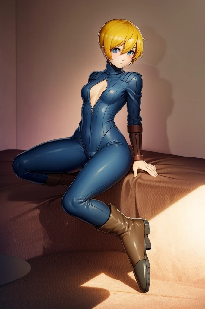 (small breast:1.2),
BREAK (((SFJuni))), ((fully clothed)), ((bra)), ((panties)), ((jumpsuit)), ((non-naked))
BREAK ((dorm bedroom)), sitting on bed, ((legs open)), ((facing viewer))
BREAK looking at viewer, (cowboy shot:1.5), ((SFW)), ((pokies)), ((camel toe)), ((looking away from viewer))
BREAK (masterpiece:1.2), best quality, high resolution, unity 8k wallpaper, (illustration:0.8), (beautiful detailed eyes:1.6), extremely detailed face, perfect lighting, extremely detailed CG, (perfect hands, perfect anatomy), {masterpiece}, {best quality}, extremely detailed, CG unity 8k, illustration, contour deepening, beautiful detailed, glow, (beautiful detailed eyes), beautiful_face, ((freckles)), Amazing, beautiful detailed eyes, finely detail, extremely detailed CG, original, tall, extremely detailed wallpaper, (((full_body))), blushing, 8kwallpaper, small ass, 1woman, shy, blushing