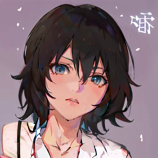 anime girl with black hair and red eyes wearing a white shirt, anime moe artstyle, anime style portrait, fubuki, in an anime style, semirealistic anime style, kuvshinov ilya, ilya kuvshinov style, hana yata, anime style character, in anime style, clean detailed anime style, makoto shinkai art style