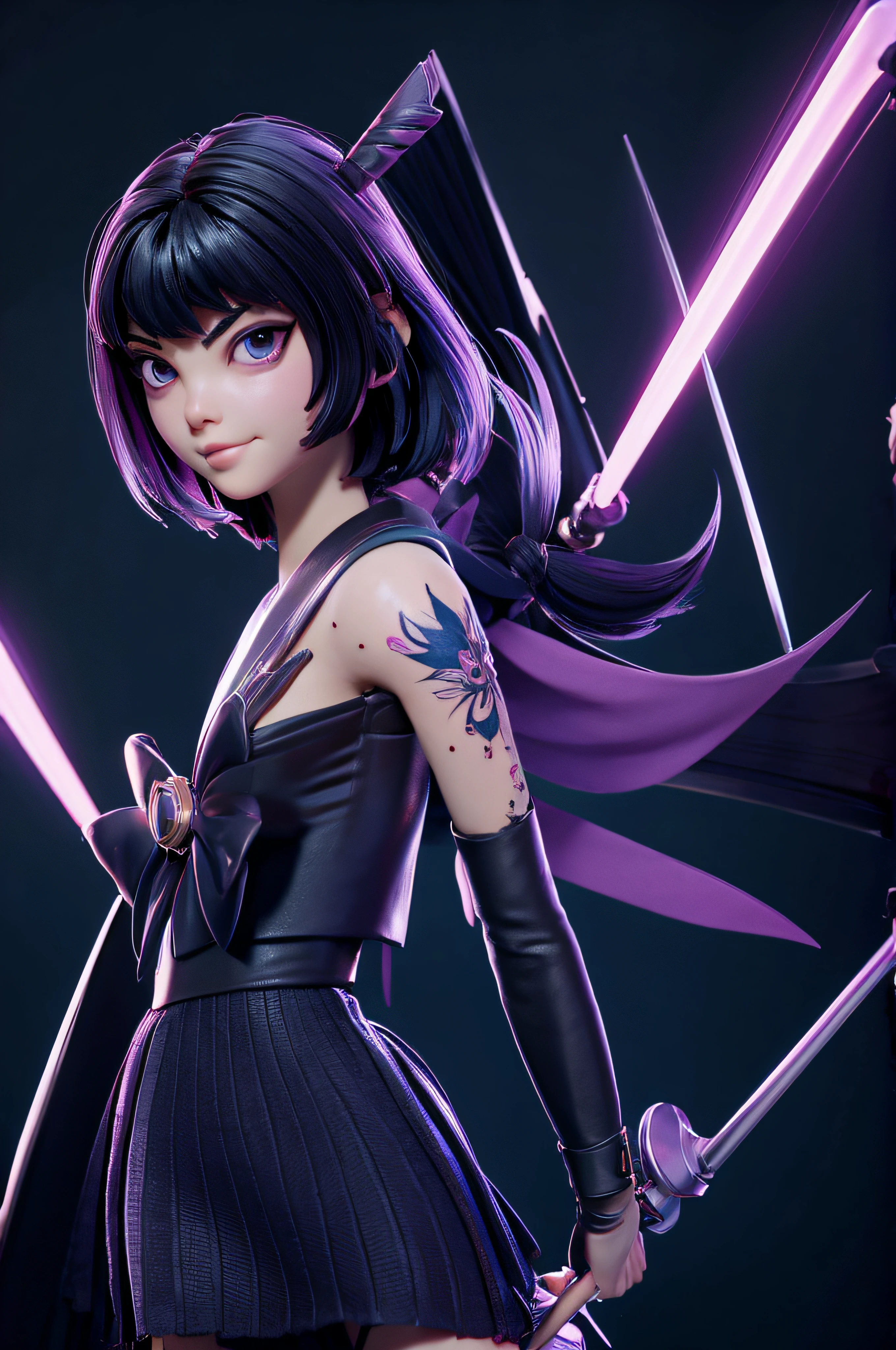 Sailor Saturn, Gefechtsschaden, Pixar, Tattoo-Design