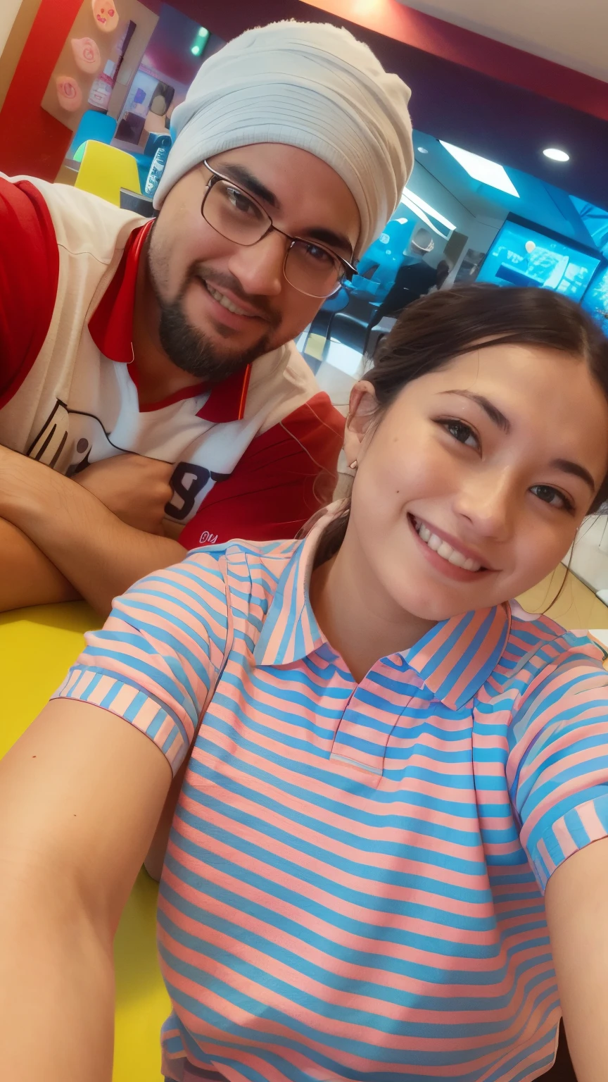 there are two people sitting at a table with a pizza, very very low quality picture, candid picture, profile pic, profile image, profile picture, lovely couple, not blurry, non blurry, facebook post, taken with the best dlsr camera, candid photo, in love selfie, snapchat photo, selfie photo, looking at camera!!!, shot on nikon z9