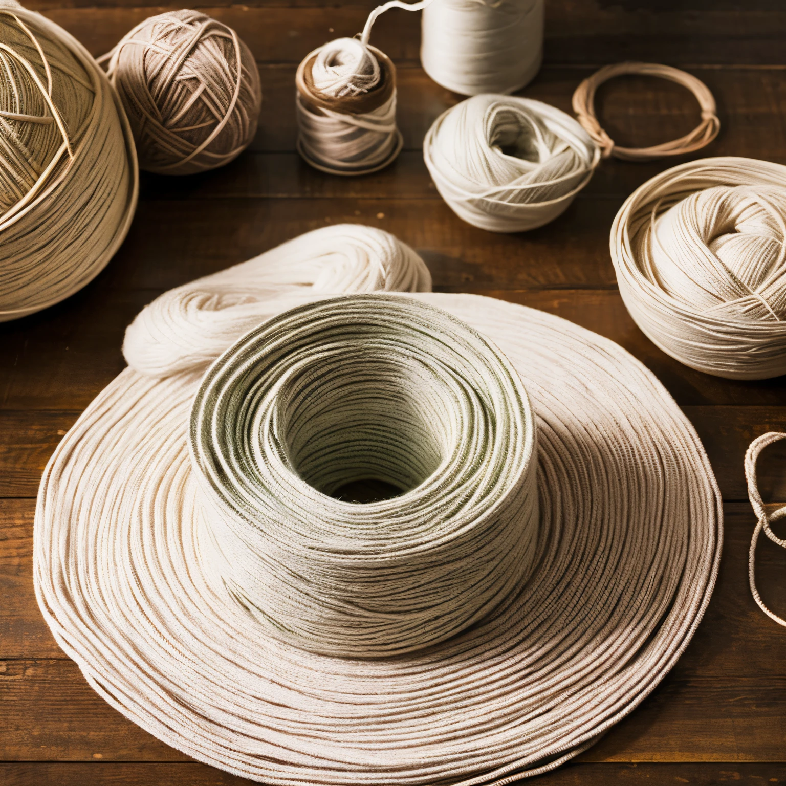 Neutral illustration of yarn