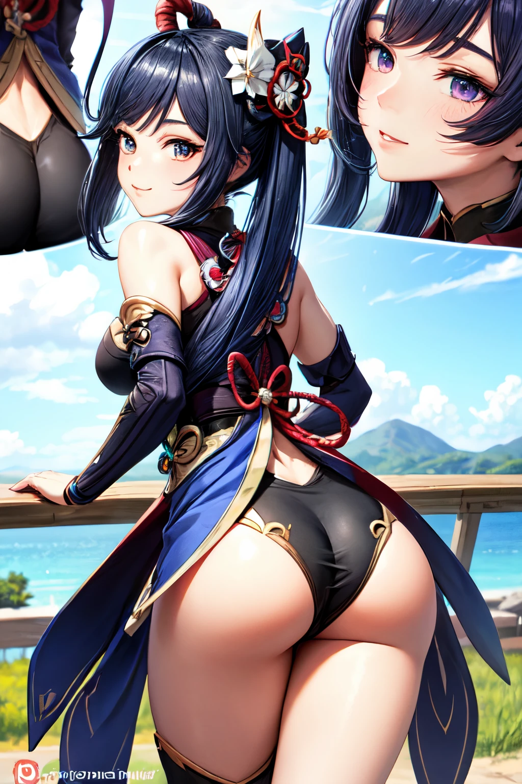 ((best quality)), ((masterpiece)), (detailed), perfect face，butt,genshin