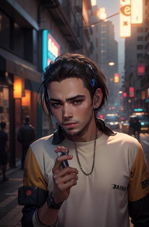 Change background cyberpunk handsome boy, realistic face, 8k, ultra realistic, cute little boy,
Real face,