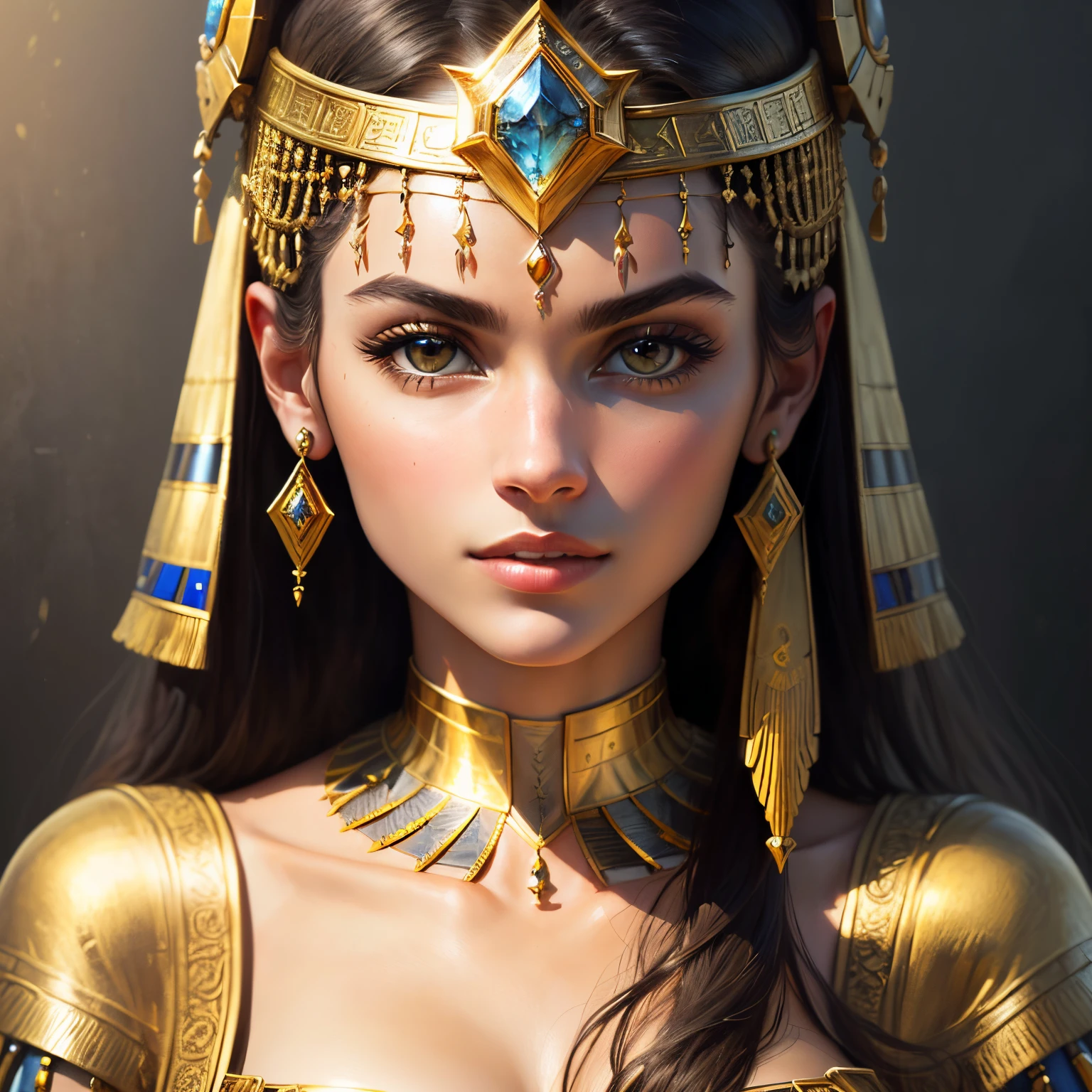 Cleopatra The most beautiful woman in the world Bob Realistic face Beautiful face 20 years old Golden ratio face Mysterious Attractive face