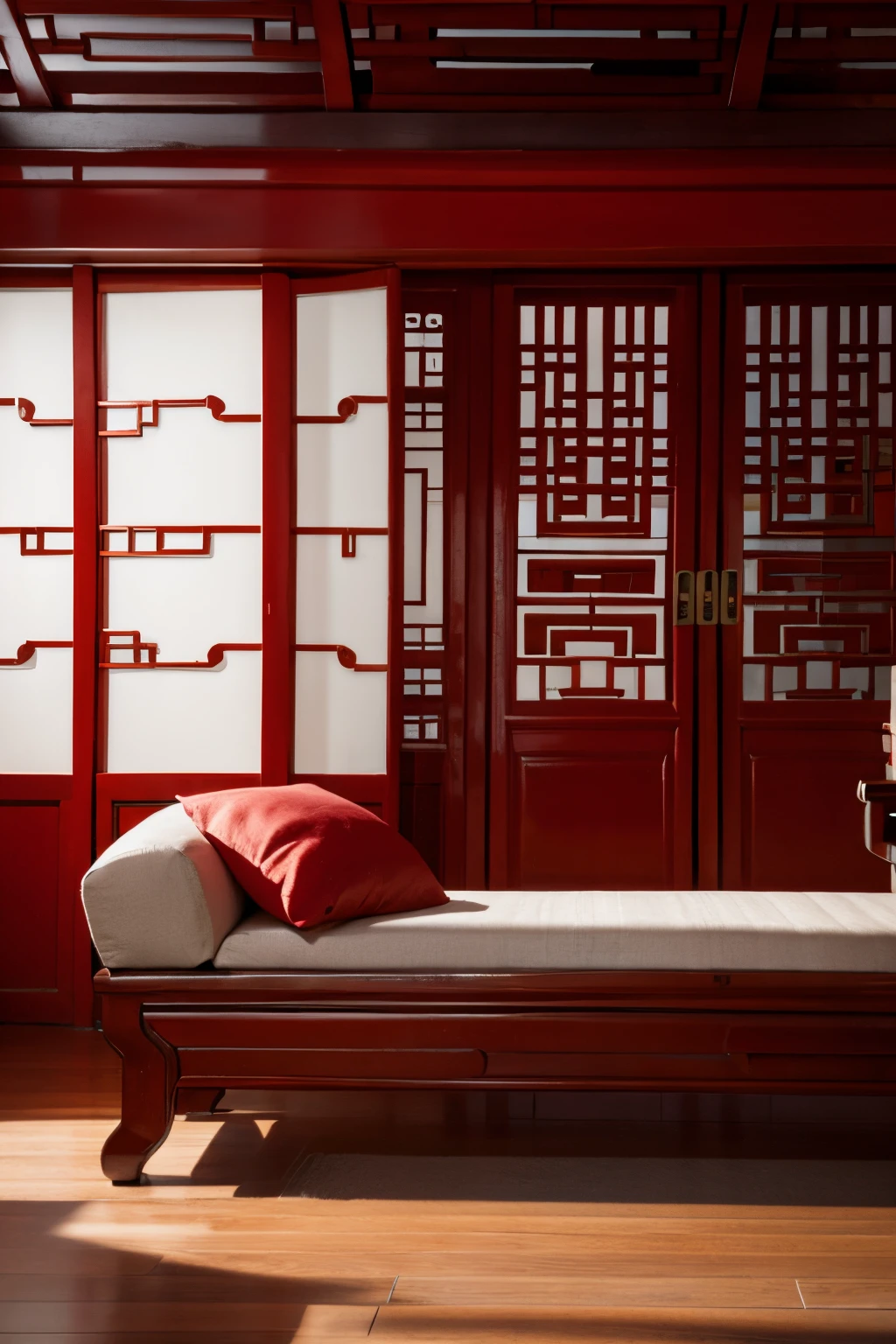Chinese style red  shop