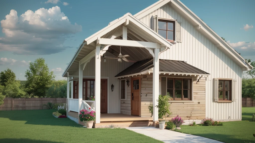 Simple House Design, Small Farmhouse Idea --auto --s2