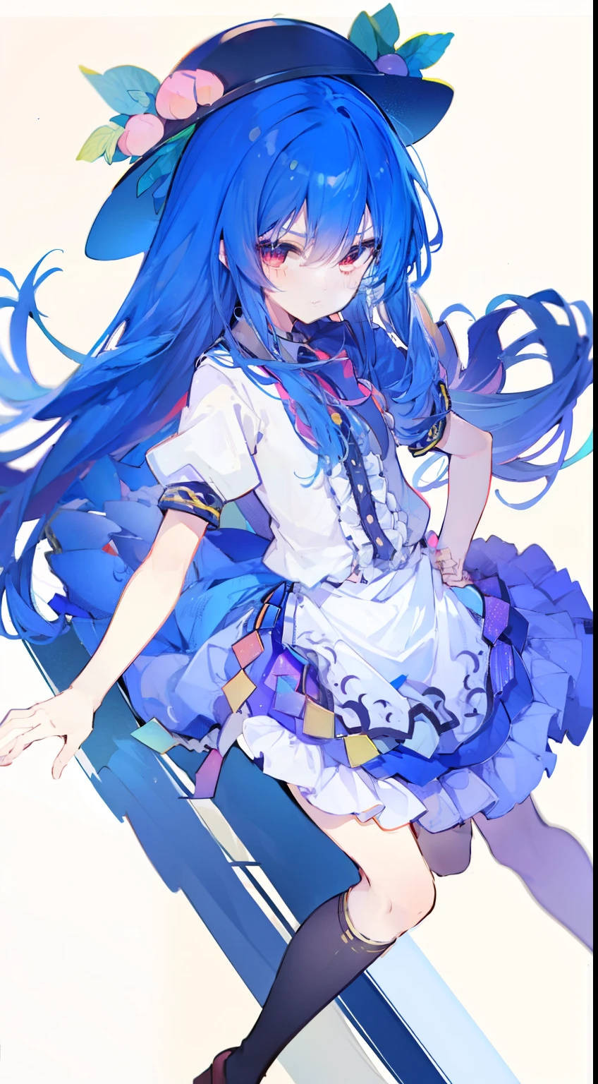 (masterpiece),best quality, expressive eyes, perfect face, 1girl,
hands on waist,beautiful, gorgeous,anime,girl,lora,hinanawi tenshi, blue hair, blue haired, floating clothes,waist grab, grabbing waist, mains sur les hanches , hands on hips,w sitting, w sitting on ground, legs on ground, flat chest,flatchest,Poor milk,Fujisaki Naghiko,blue hairs,Long, straight hair,Long hair,