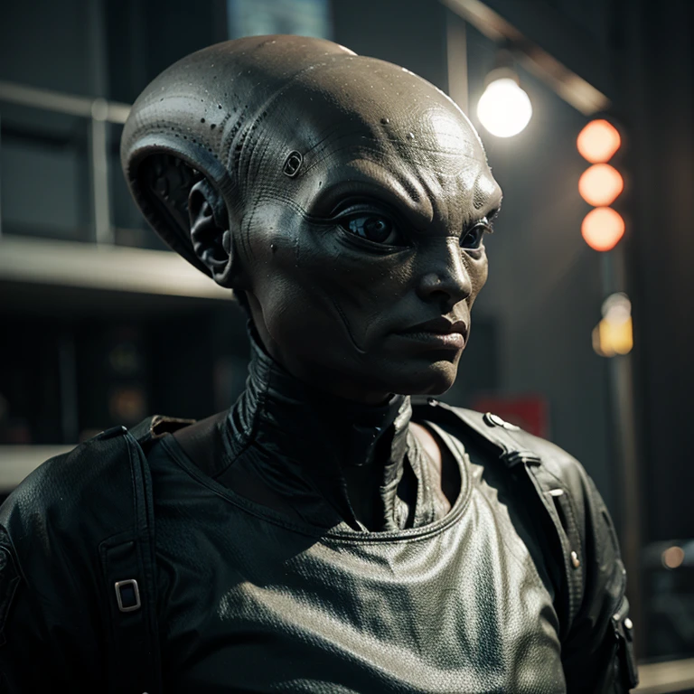 Make an extremely realistic alien