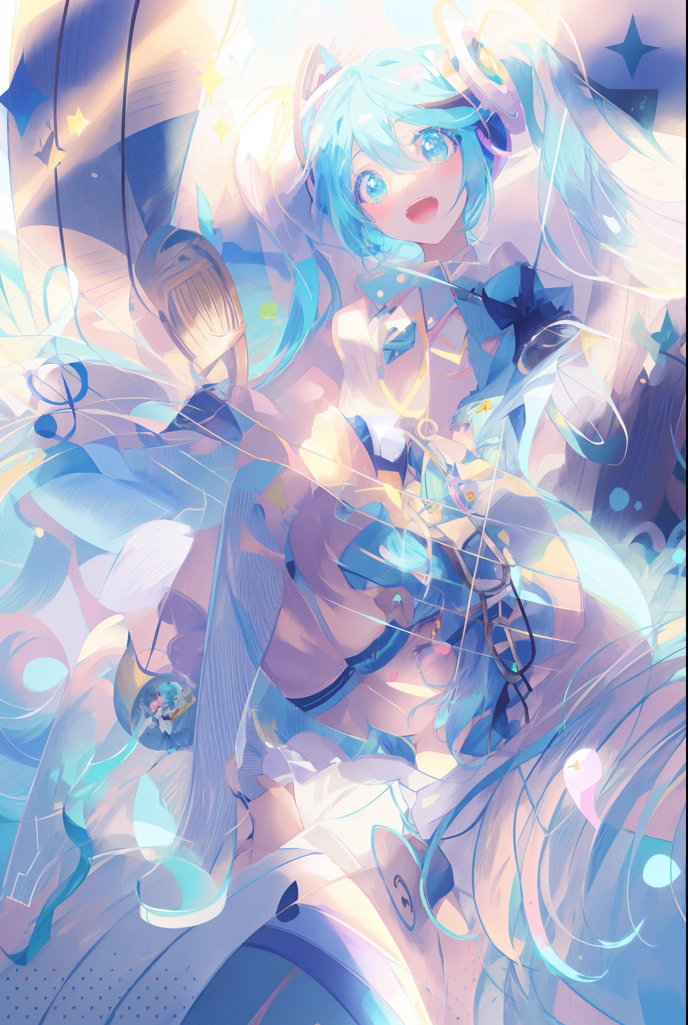 Close-up of a man with a cat and a hat, Cute anime waifu wearing beautiful clothes, splash ink art anime loli, Song, Anime cute art style, Anime style 4k, nightcore, ??????????? Hatsune Miku, Anime visuals of a cute girl, Pixiv Contest Winner, High quality anime art, beautiful anime art style, beautiful anime art