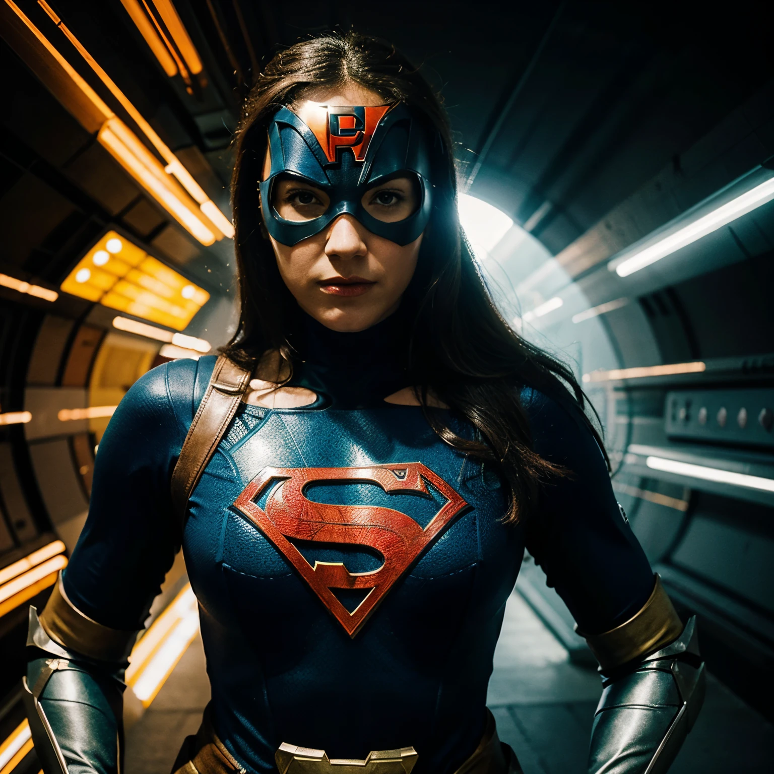 Superheroe con logotipo TOC