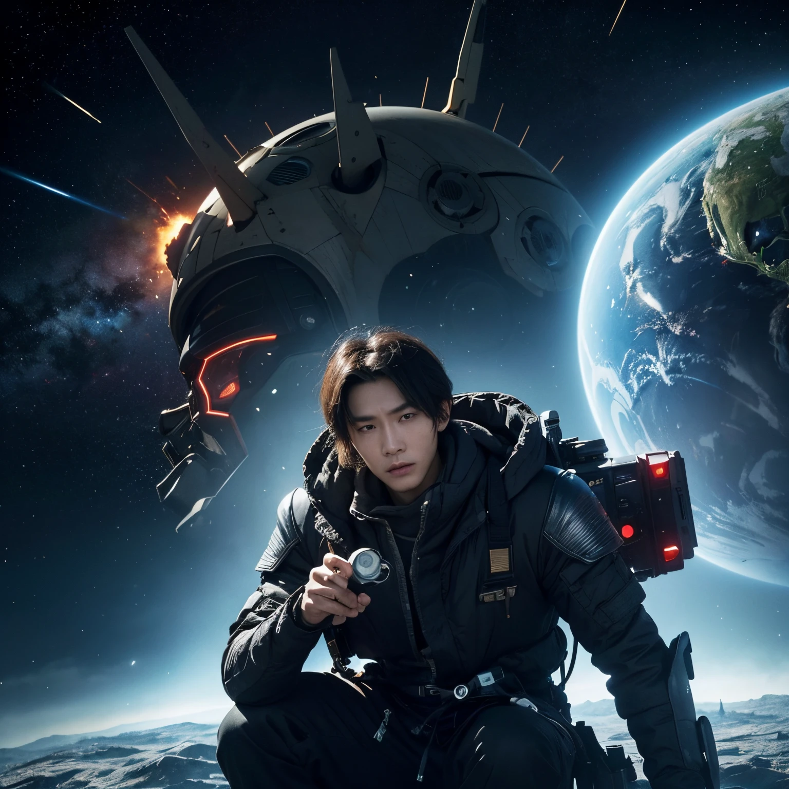 Protagonist of the Mechanical Age:The heroine Luo Wuhen:Yu Xiaxia in the last days,In the context of machines running rampant against alien species, the protagonist awakens to the mecha synthesis system.。He struggled to defeat the alien civilization all the way, only to discover that his system was just a scam by the alien civilization.,The purpose is to use the protagonist to attract the will of the planet.,thereby absorbing the will of the planet。
The protagonist cooperates with the will of the planet at the cost of his own life and the destruction of the earth.。Defeat alien civilization。
But the protagonist did not die and traveled to another world。