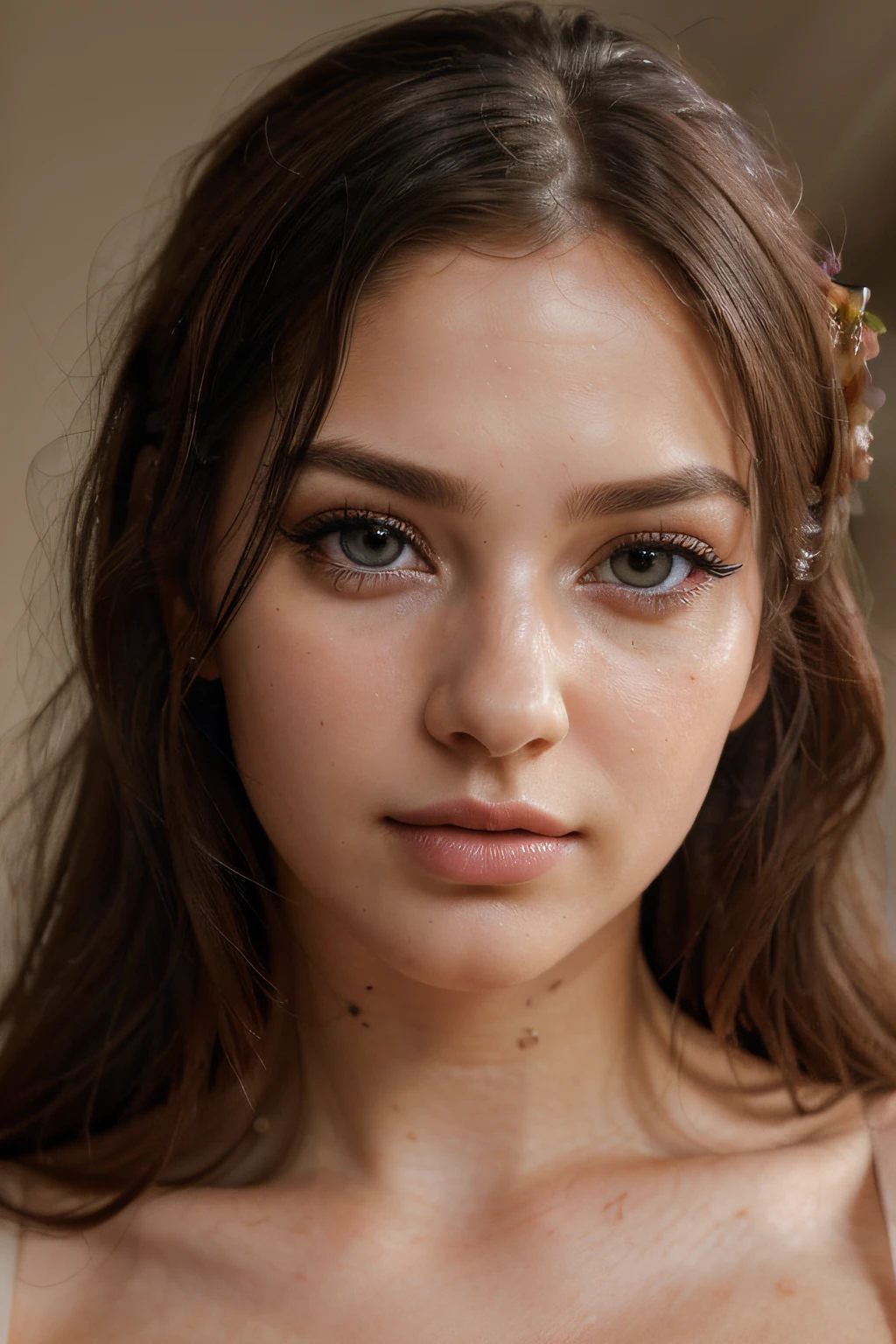 (Portrait esthétique,Artistique,photographie:1.1),(meilleur qualité,Haute résolution),(ultra-détaillée,Visage extrêmement détaillé:1.1),(Beaux yeux détaillés,Belles lèvres détaillées,Yeux et visage extrêmement détaillés,Cils longs),(Couleurs vives,mise au point nette),(éclairage naturel,tons chauds),(ambiance douce et douce),(Arrière-plan subtil,arrière plan flou)
INFO