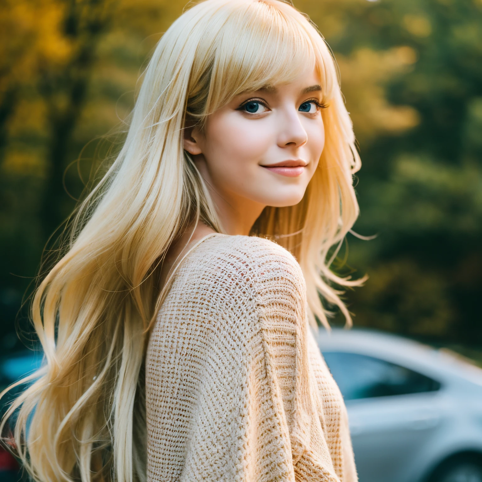blonde person