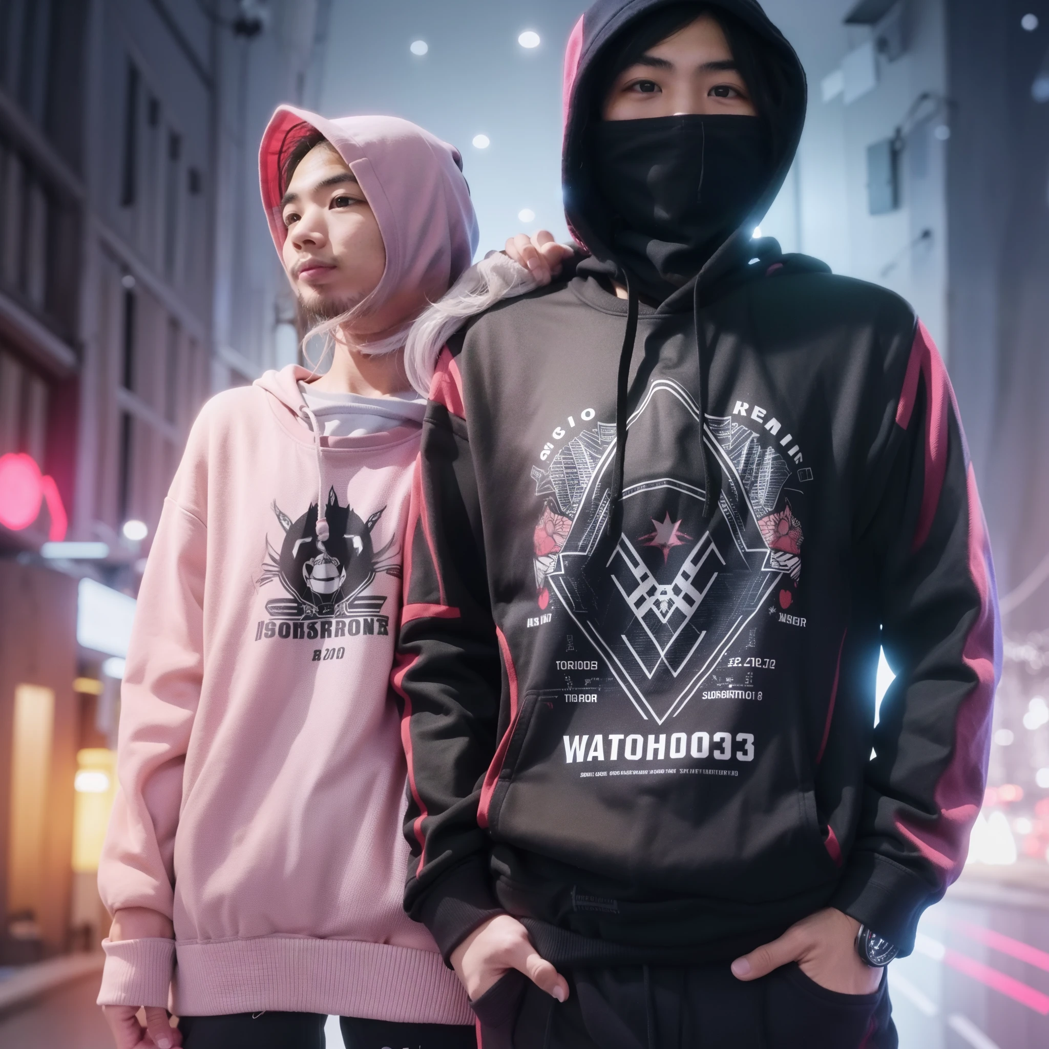 Sanx, 26 years old, Man, short hair, little smile, Looking at viewer, hoodie