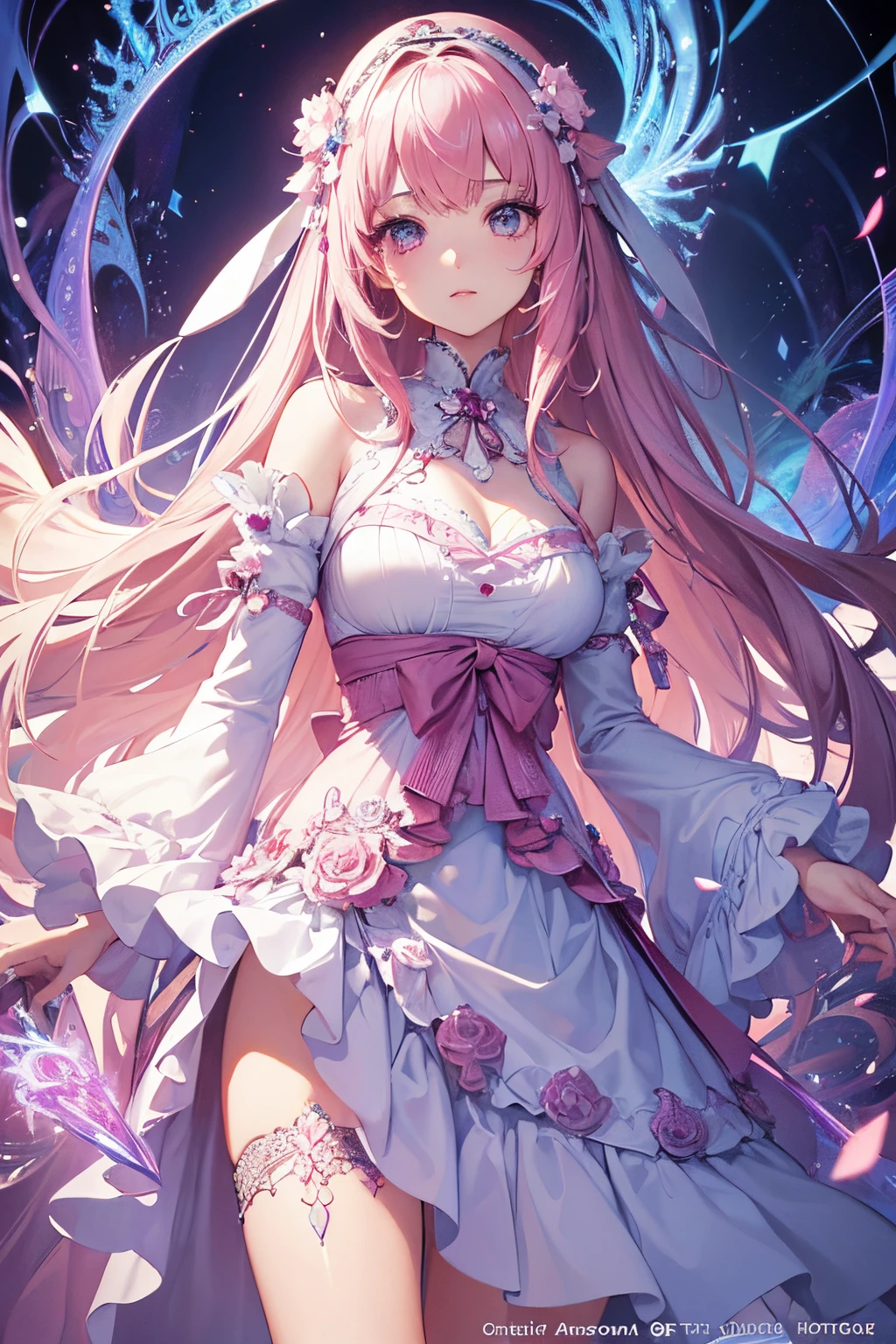 wide pink eyes
