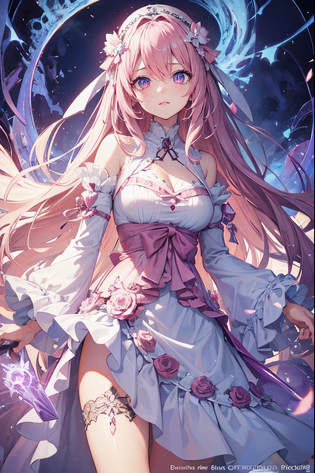 wide pink eyes