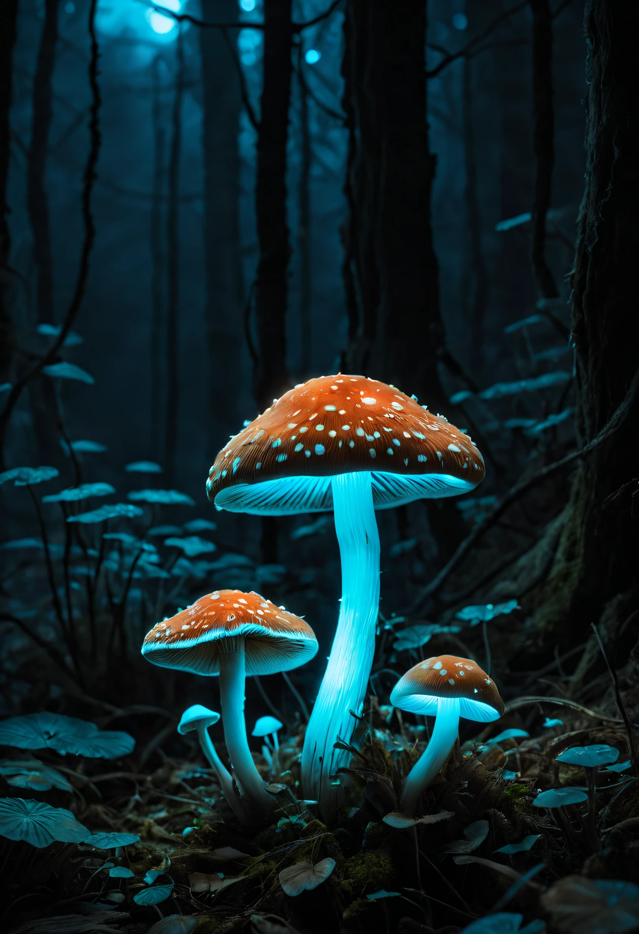 Bioluminescent Mushroom Gojo Satoru