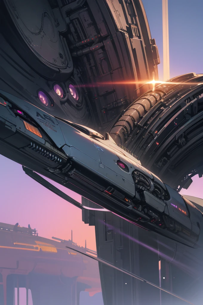 futuristic aircraft Biomechanical metallic, gray color with purple details, shoots laser rays, beautiful sunset, Ultra detailed, Hyper realistic, 4k, Ultra detailed image, realistic, Highly detailed, perfect composition, beautiful intricately detailed incredibly detailed, 8K fine art photography, hyper detailed, Masterpiece
INFO