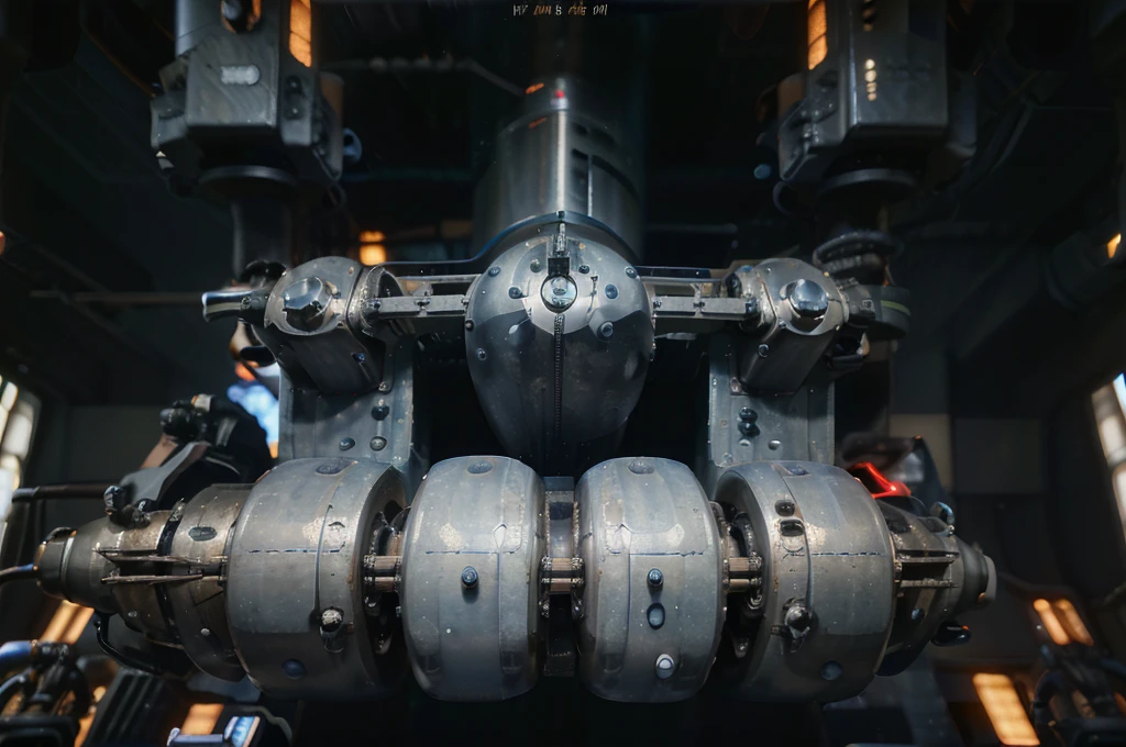 greeble fine detail Futuristic spaceship, sleek design, integrated organic components, hovering in the vacuum of space without protrusions, high-res, digital render, ultra-realistic, 8k resolution