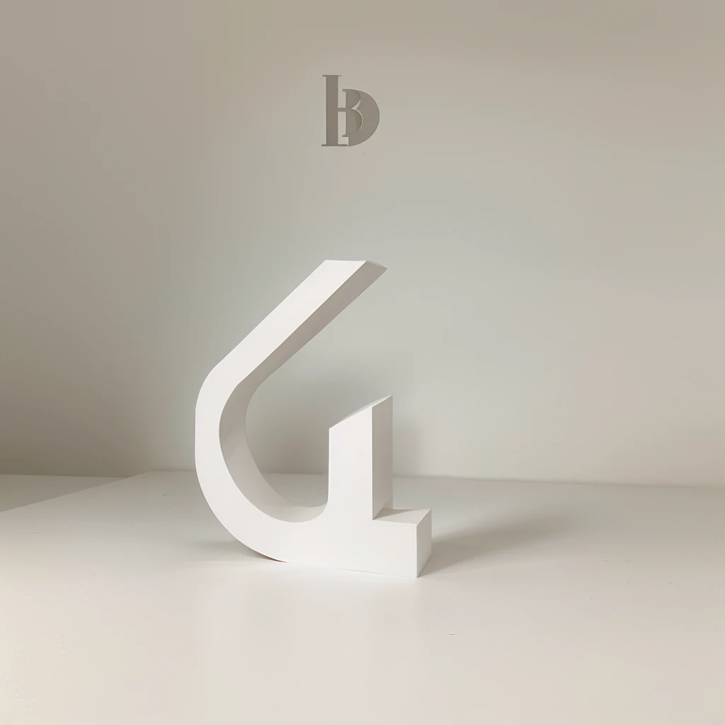 Design logo，，Letter B shape outline、horn、alert，Minimalist style，Two-dimensional images