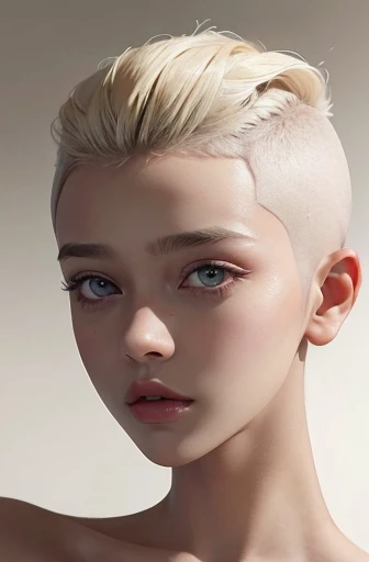 a 20 yo woman, blonde, (hi-top fade:1.3), dark theme, soothing tones, muted colors, high contrast, (natural skin texture, hyperrealism, soft light, sharp)